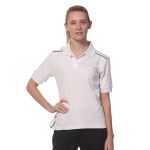 Ladies Pure Cotton Contrast Piping Polo Shirts